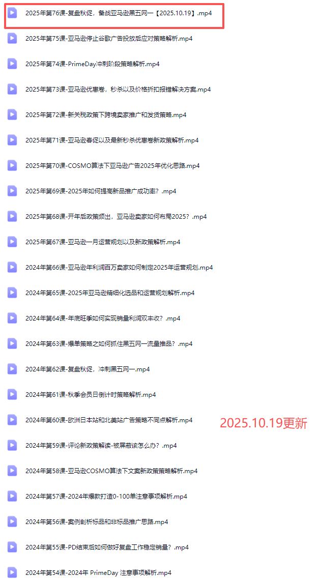 图片[4]-米谷学堂-亚马逊运营实操课2025年10月(价值2980元)_-每日必学网