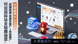 16311期阿里国际站运营秘籍:店铺搭建、直通车及全站推广,月询盘激增超200%-每日必学网