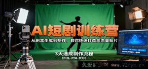 AI短剧创作秘籍：从脚本构思到成片，助你极速炮制超火短视频-每日必学网