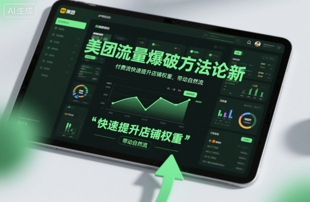 久爱副业网,网赚项目,网赚论坛博客网分享美团流量爆破方法论，付费流快速提升店铺权重，带动自然流