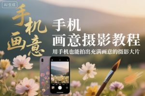 手机画意摄影教程，用手机也能拍出充满画意的摄影大片-每日必学网