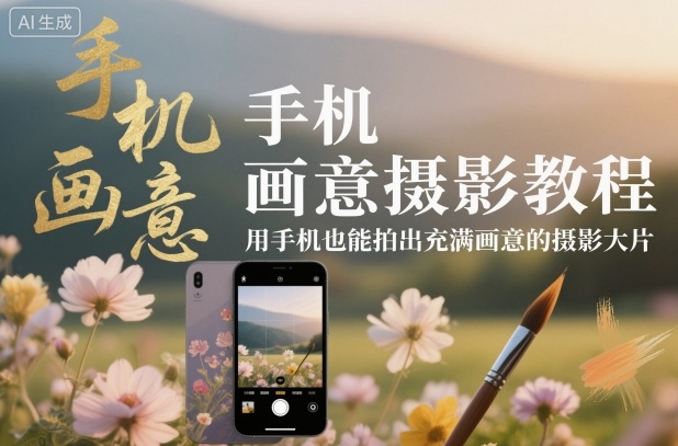 手机画意摄影教程，用手机也能拍出充满画意的摄影大片-每日必学网