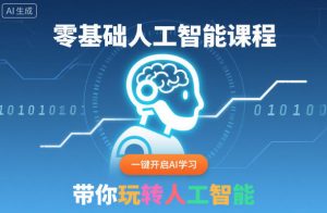 零基础人工智能课程,一键开启AI学习,带你玩转人工智能-每日必学网
