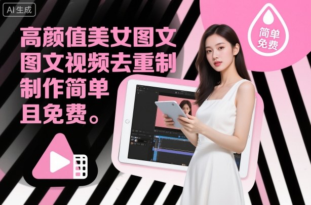 久爱副业网,网赚项目,网赚论坛博客网分享高颜值美女图文视频去重制作教学，制作简单且免费