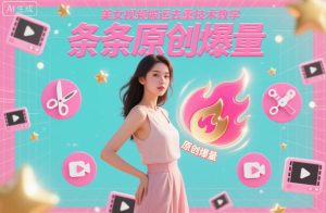 美女视频搬运去重技术教学，条条原创爆量-每日必学网