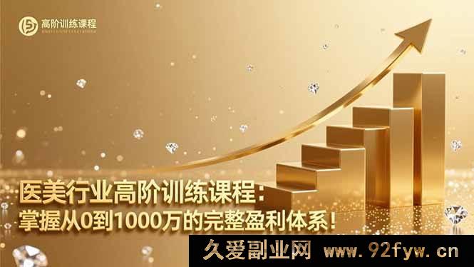 图片[1]-（16508期）医美高阶培训秘籍：开启千万盈利全流程体系！-每日必学网