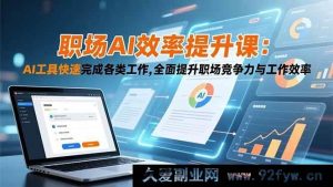 （16598期）职场AI增效秘籍：巧用AI工具极速搞定工作，全方位跃升职场竞争力与效率-每日必学网