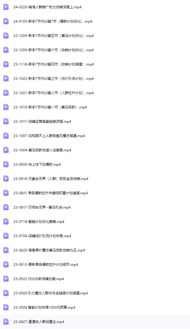 图片[6]-老邓电商-2025淘宝开店运营教程直通车11月29重磅更新 (价值3980元)_-每日必学网
