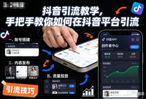 抖音引流教学，手把手教你如何在抖音平台引流-每日必学网