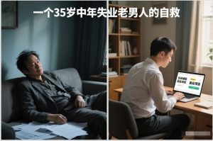 付费文章：一个35岁中年失业老男人的自救-每日必学网