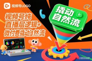 视频号纯直播底层逻辑+微付费撬动自然流-每日必学网
