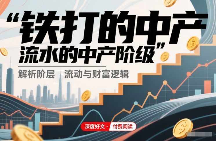 久爱副业网,网赚项目,网赚论坛博客网分享付费文章：铁打的中产，流水的中产阶级