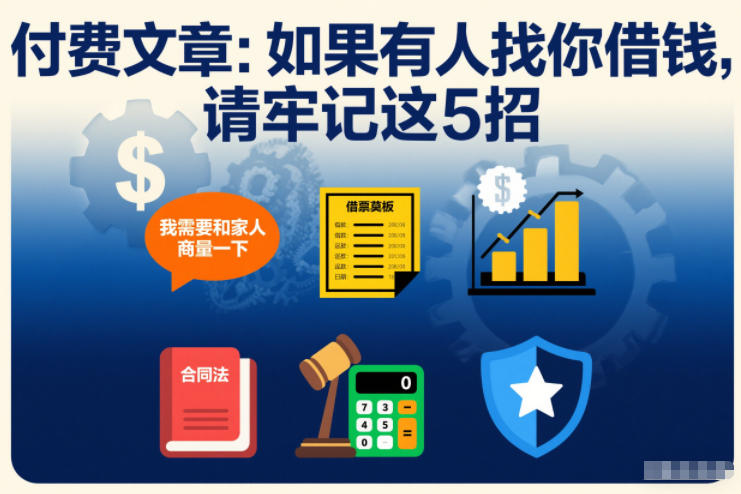 付费文章：如果有人找你借钱，请牢记这5招-每日必学网