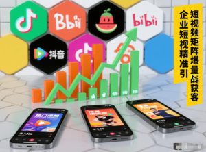 企业短视频精准引流矩阵获客，短视频矩阵爆量战法-每日必学网