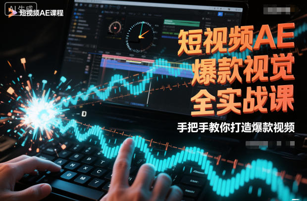 久爱副业网,网赚项目,网赚论坛博客网分享短视频AE爆款视觉全实战课，手把手教你打造爆款视频
