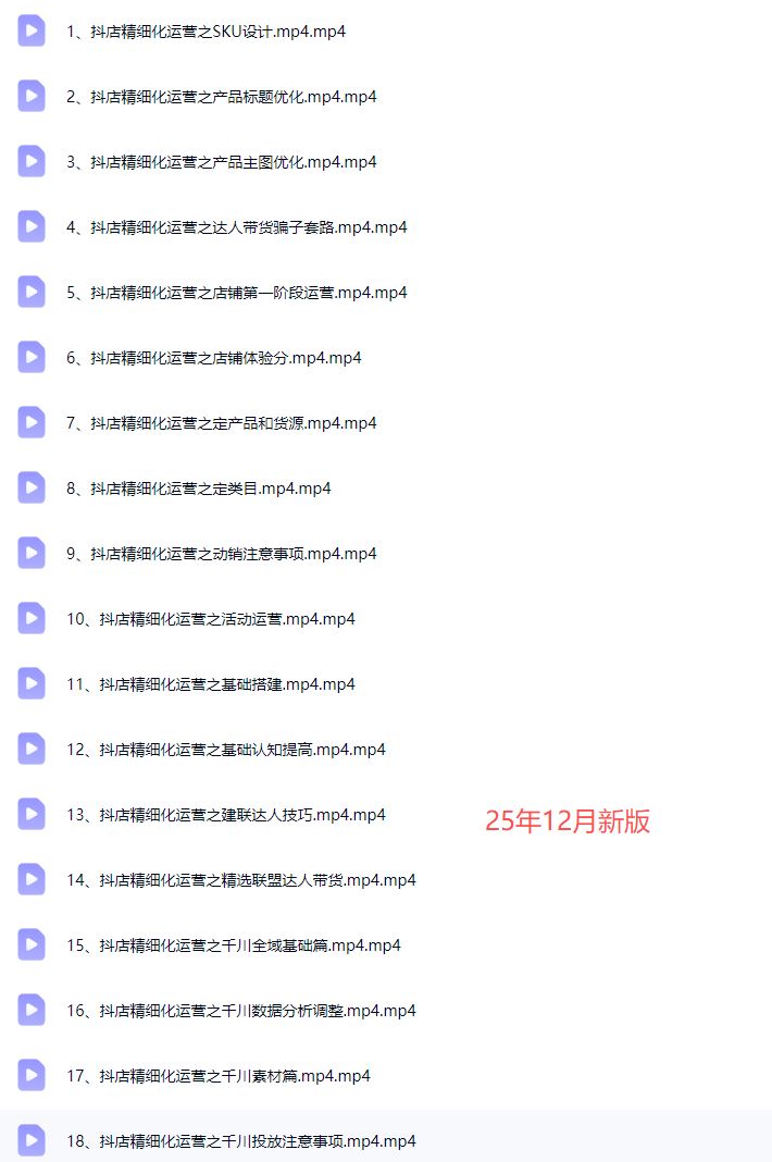 图片[3]-无缺电商-抖音店铺精细化运营干货指南新版2025年12月_-每日必学网