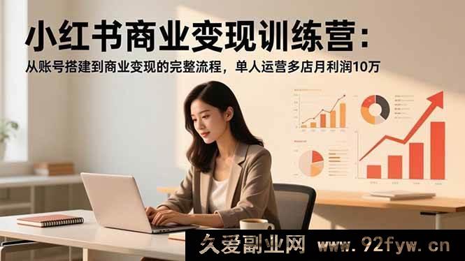 图片[1]-（16698期）小红书盈利实战营：账号起步到变现全攻略，单人操刀多店月入10万-每日必学网