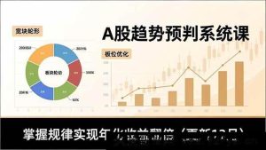 （16764期）A股趋势系统课：多维剖析、板块轮转与仓位调控，探寻翻倍收益秘籍（12月更新）-每日必学网