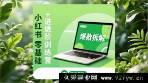（16801期）小红书从入门到精通特训营：养号秘籍、爆款剖析、长期运营，助力涨粉变现-每日必学网
