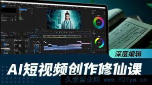 (16808期)AI短视频修炼秘籍,从入门到精通、爆款打造、高阶编辑,铸就全能AI实力-每日必学网
