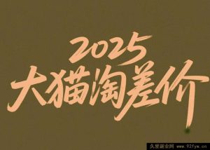 2025版大猫淘差价课程无货源电商2025年12月15日(价值3980元)_-每日必学网