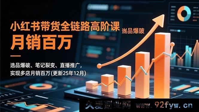 图片[1]-（16842期）小红书带货爆单秘籍：全新选品+创意笔记+直播带货破月销百万（25年12月更新）-每日必学网