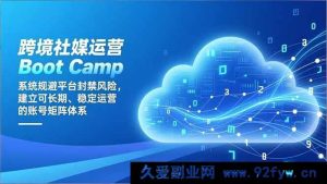 （16883期）跨境社媒运营进阶：突破封禁风险，搭建长效稳定账号矩阵-每日必学网