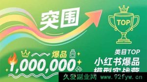 (16922期)小红书爆品打造新路径:从新品突破到百万级类目TOP实战秘籍-每日必学网