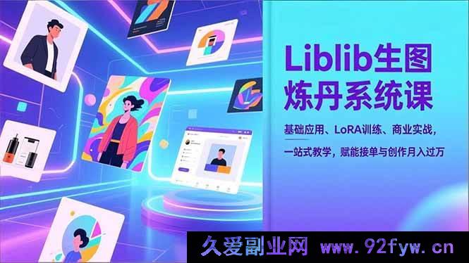 图片[1]-（16949期）Liblib生图新玩法！炼丹系统课，解锁LoRA训练，月入过万创作实战-每日必学网