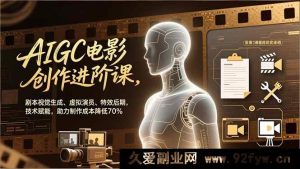 （16939期）AIGC电影创作新潮流：低成本视觉与特效后期进阶-每日必学网