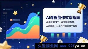 （16947期）AI课程创作全流程高效指南：调研、PPT、大纲、海报工具助力变现-每日必学网