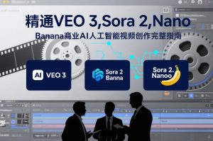 精通VEO 3，Sora 2，Nano Banana商业AI人工智能视频创作完整指南-每日必学网