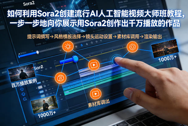 久爱副业网,网赚项目,网赚论坛博客网分享如何利用Sora2创建流行AI人工智能视频大师班，一步一步地向你展示用Sora2创作出千万播放的作品