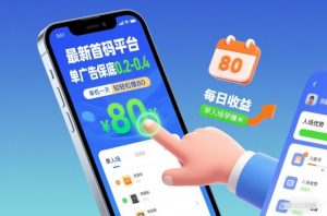 最新首码平台，单广告保底0.2-0.4，单机一天轻松撸80，早入场早賺米【揭秘】-每日必学网