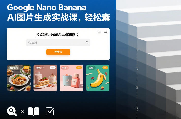 久爱副业网,网赚项目,网赚论坛博客网分享Google Nano Banana AI图片生成实战课，轻松掌握，小白也能生成商用图片