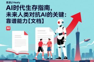 AI时代生存指南，未来人类对抗AI的关键：靠谱能力【文档】-每日必学网