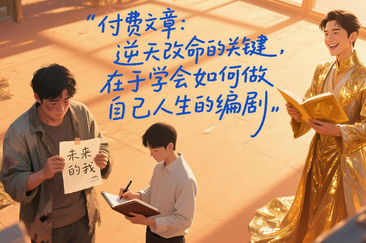 久爱副业网,网赚项目,网赚论坛博客网分享付费文章：逆天改命的关键，在于学会如何做自己人生的编剧