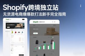 Shopify跨境独立站无货源电商爆款打法新手完全指南-每日必学网