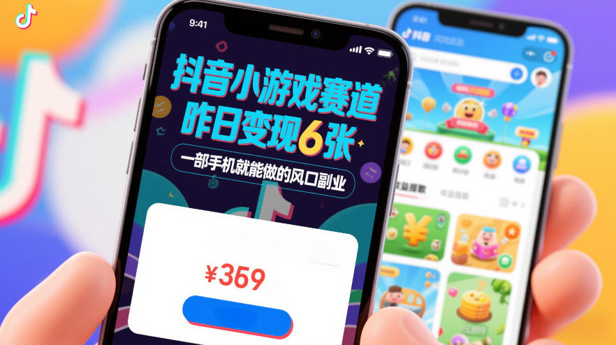 久爱副业网,网赚项目,网赚论坛博客网分享抖音小游戏赛道,昨日变现600+,零基础一部手机就能做的风口副业【揭秘】