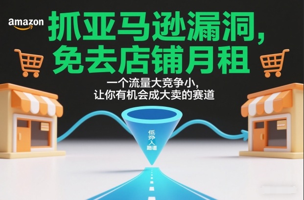 久爱副业网,网赚项目,网赚论坛博客网分享抓亚马逊漏洞，免去店铺月租，一个流量大竞争小，让你有机会成大卖的赛道