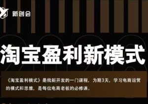 爱上黄昏-2026淘宝盈利实战班杭州线下课(价值9800元)_-每日必学网