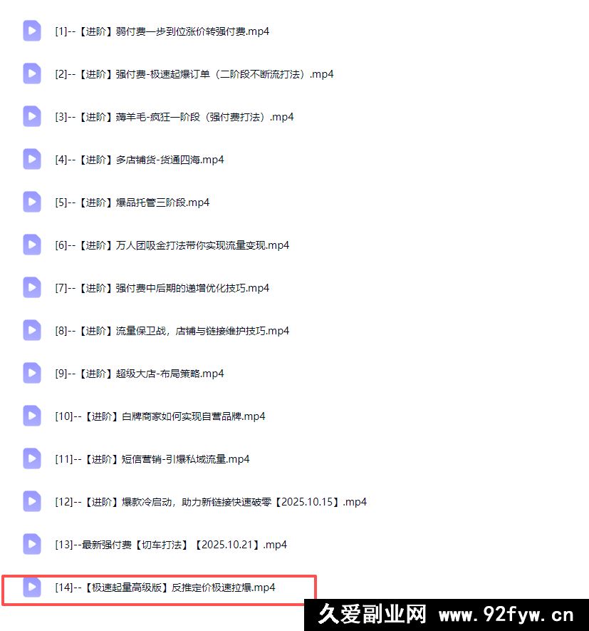 图片[6]-大炮电商-拼多多全阶实战课程2026年1月18日更新_-每日必学网