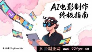 （17130期）AI电影制作全攻略：零基础解锁创意到成片，智能影视全流程实战教程（中英字幕）-每日必学网