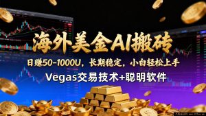 （17143期）【跨境AI美金套利】Vegas交易策略+智能工具，日入50-1000美元，持续稳定盈利，新手快速上手-每日必学网