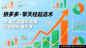 （17149期）拼多多新店爆单攻略：流量裂变+利润起飞+稳定引流实战教程-每日必学网