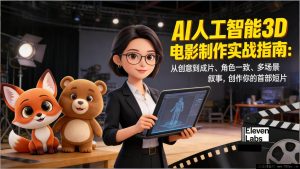 （17154期）AI 3D电影制作零基础实战：从创意到成片，角色连贯+多场景叙事，教你创作首部独立短片-每日必学网