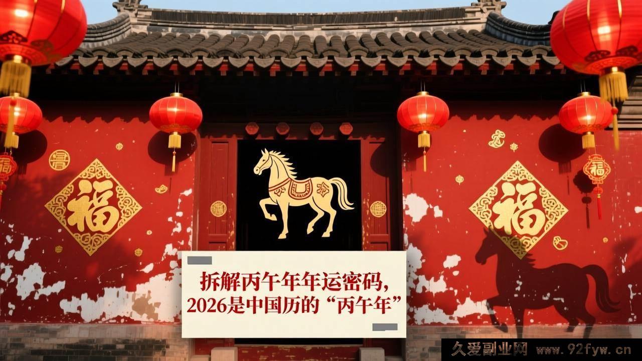 图片[1]-（17038期）付费解析：2026丙午年运核心要点，中国历丙午年运势怎么看-每日必学网