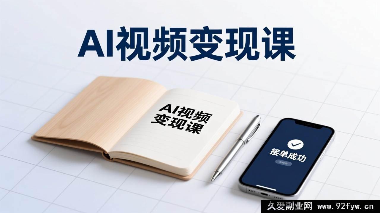图片[1]-17065期AI视频变现实战课：短片创作+商单接单全攻略，副业增收单项目破千-每日必学网