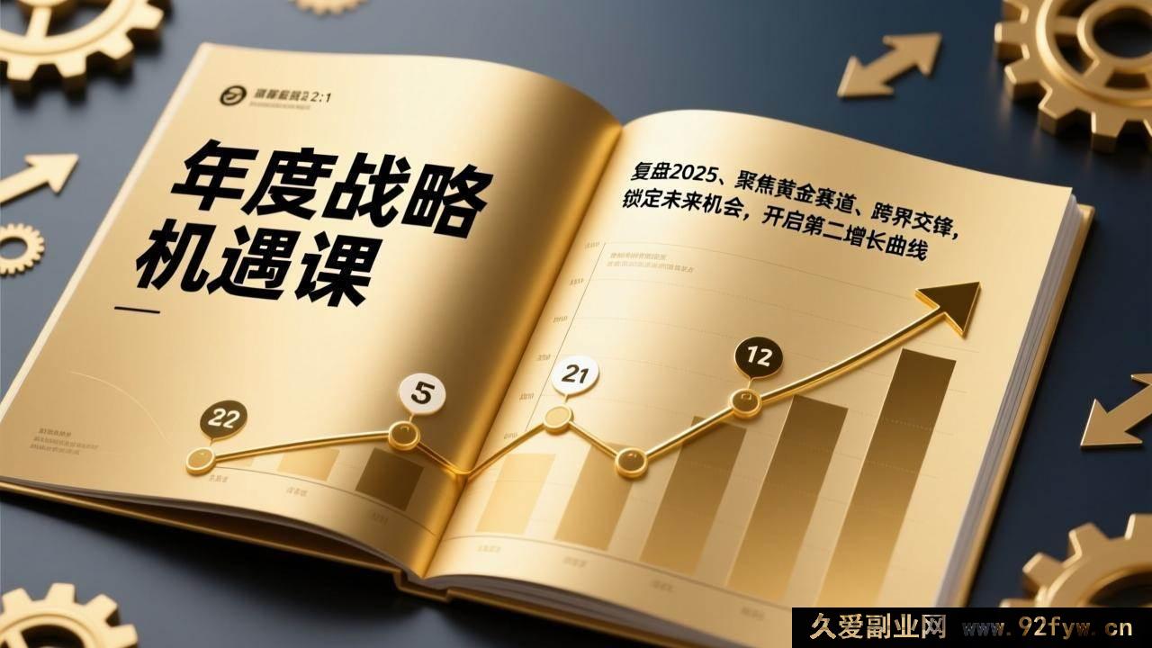 图片[1]-（17077期）2025战略破局课：复盘市场趋势、抓准高增长赛道、跨领域碰撞，抓未来红利启动第二增长引擎-每日必学网