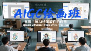 AIGC绘画班，掌握主流Ai绘画软件的应用（Stable Diffusion x Midjourney x Fooocus）-每日必学网